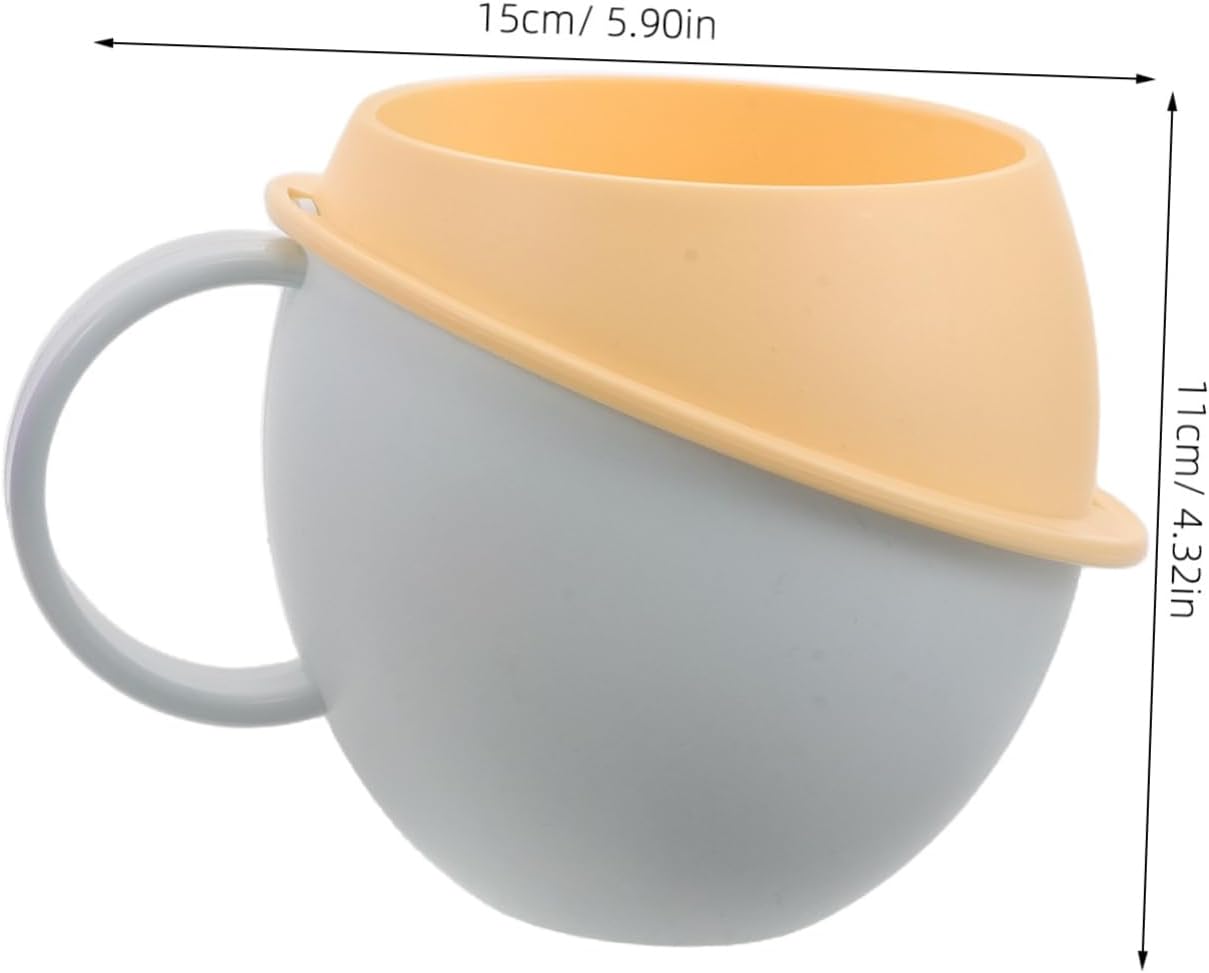 Sosoport 2pcs Toothbrush Cup - Unbreakable with Handle