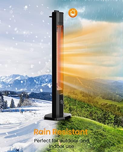 Haimmy 42in Infrared Heater with Remote and 9 Heat Levels