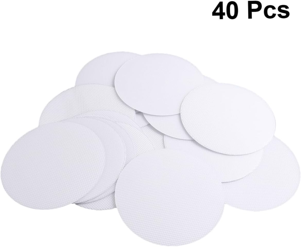 Alipis Anti-Slip Tub Stickers 40pcs Round 10cm