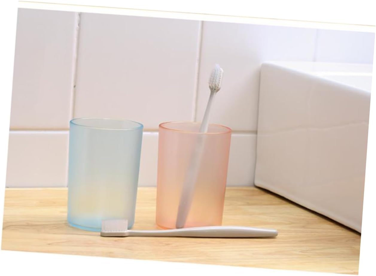 Ciieeo Transparent Toothbrush Cup Holder Elegant Design for Bathroom Use