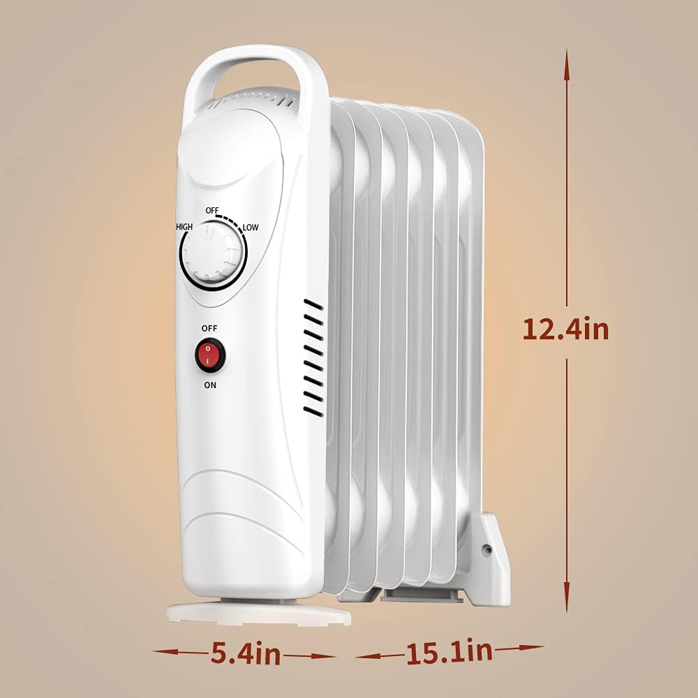 TRUSTECH Quiet Portable Oil Heater White