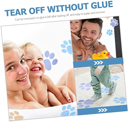 10pcs Cartoon Paw Waterproof Bathtub Decals for Kids