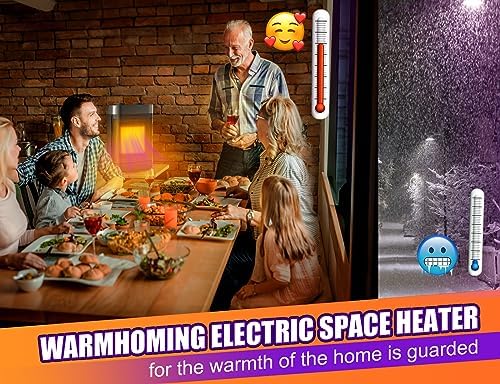 Brivennor 1200W Electric Oscillating Heater with Safety Features
