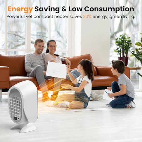 Tiptop Home Electric Space Heater with PTC Ceramic Fast Heating and Safety