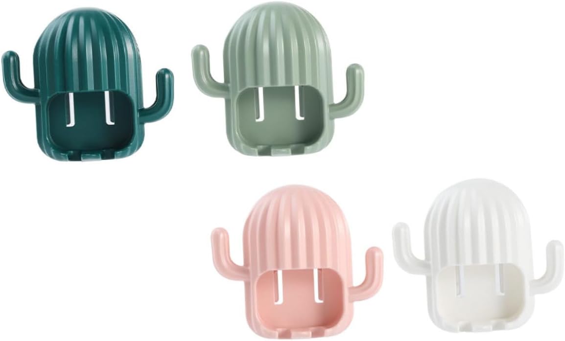 PRETYZOOM Cactus Toothbrush Holder Wall Mount