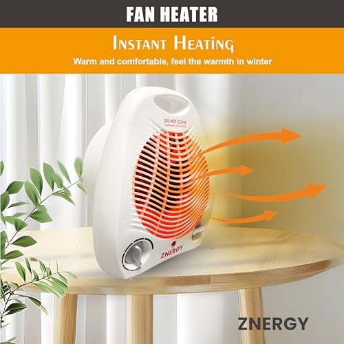 ZNERGY 1500W Fan Heater with 3 Heat Settings