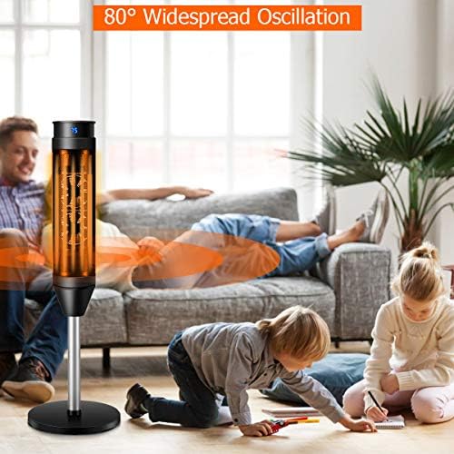 GOFLAME Oscillating Ceramic Space Heater with Remote Control