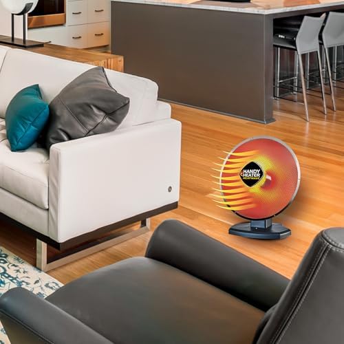 Ontel Handy Heater Heatwave 1500W Parabolic Space Heater