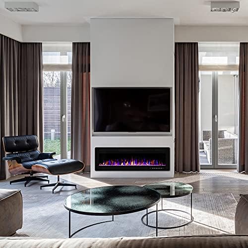 42 Inch Electric Fireplace with Timer and Remote Control