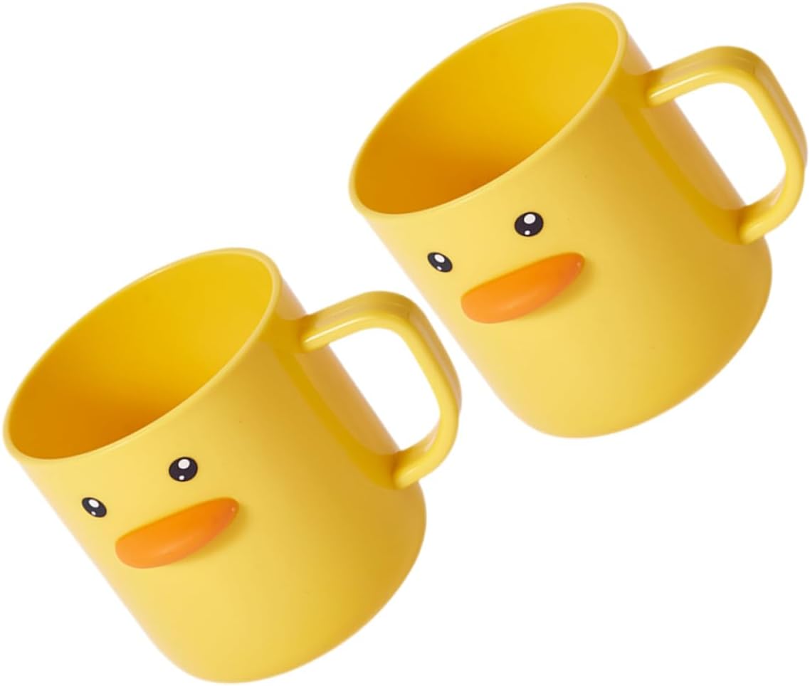 HEALLILY 2pcs Cute Toothbrush Cups for Boys and Girls