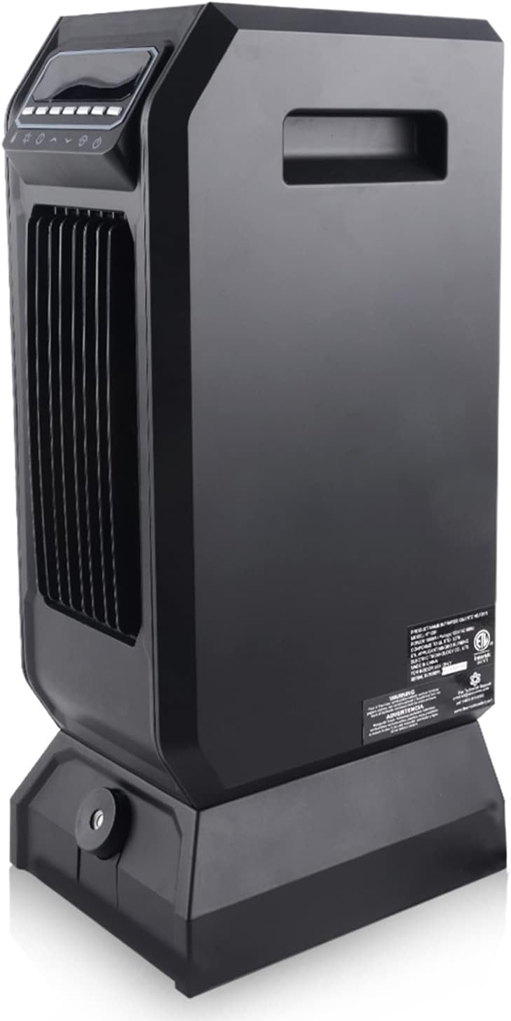 LIFESMART 2-in-1 Space Heater with Humidifier 1500W Oscillating Remote Control Timer