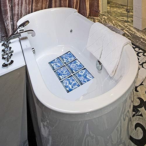 AILEGOU 3D Non-Slip Bathtub Stickers with Ice Design