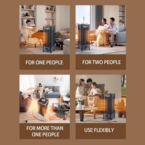 GAMAK 220V Electric Heater with Timer and Remote Control