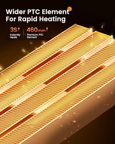G-Ocean 34 Space Heater with Remote and 12H Timer