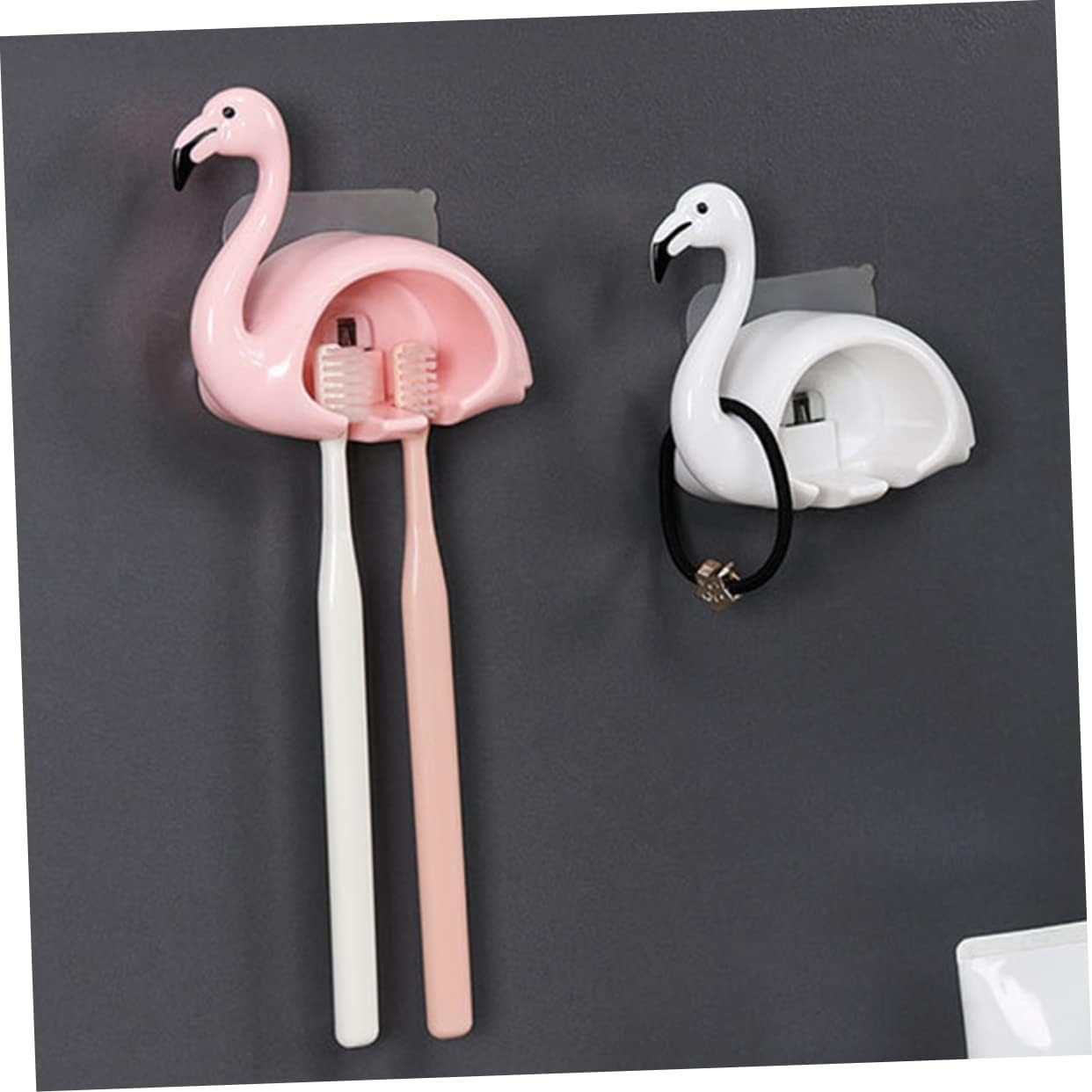 2Pcs Wall Mounted Electric Toothbrush Holder