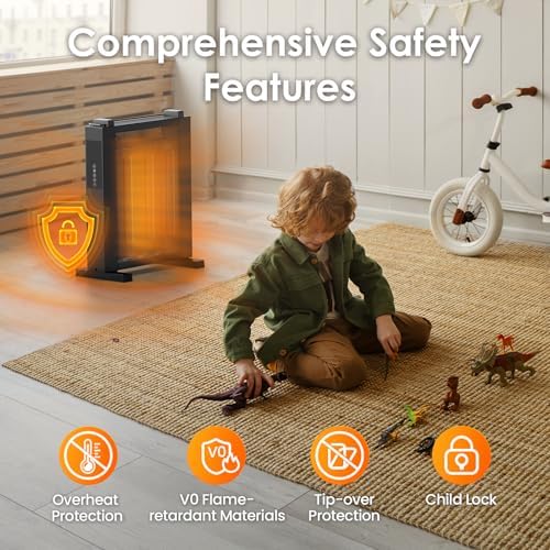 Air Choice 1500W Convection Heater with Remote and Timer