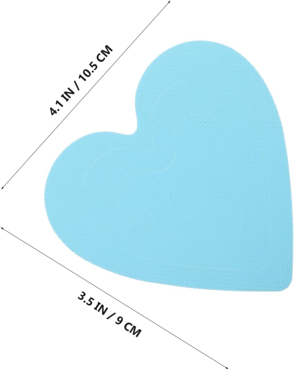 PRETYZOOM 20pcs Heart Non-Slip Bathtub Stickers