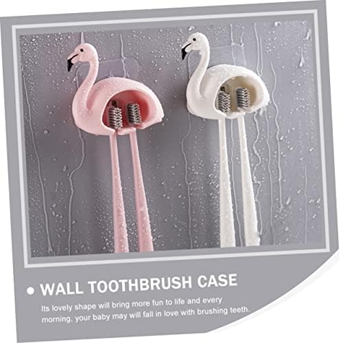 ABOOFAN 2Pcs Cartoon Suction Cup Toothbrush Holder