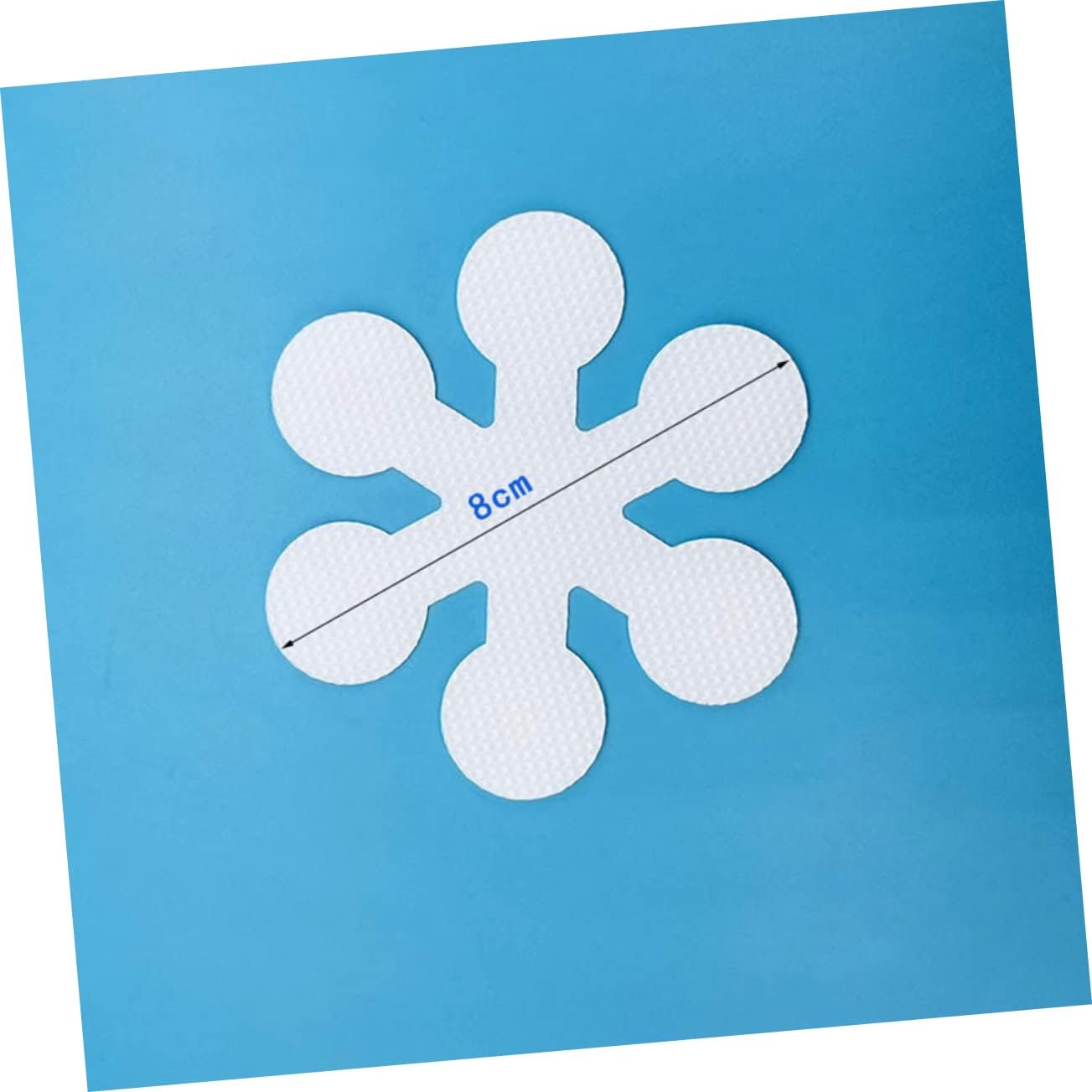 Homoyoyo Non-Slip Tub Stickers 20 Pcs Snowflake Bath Decals