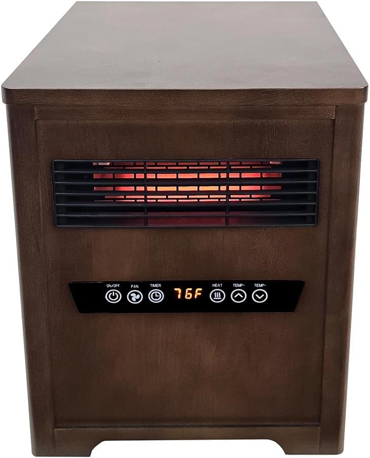 Country Living Infrared Space Heater with LED Touchscreen and Remote Control