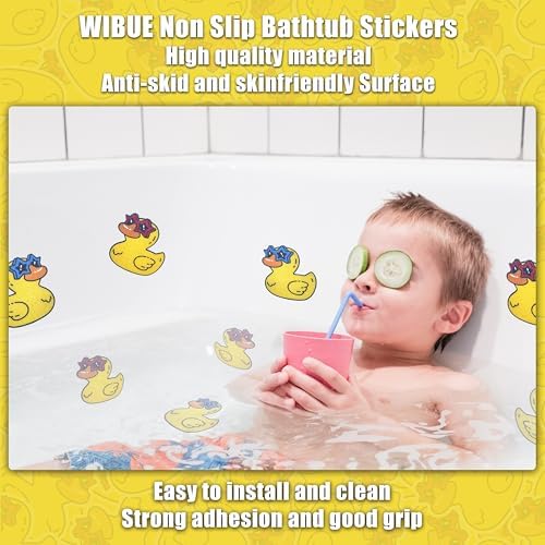 WIBUE Non-Slip Bathtub Stickers with Scraper