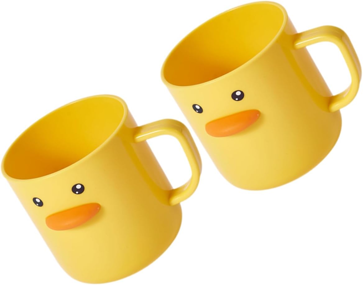 Garneck 2pcs Cute Toothbrush Cups for Kids