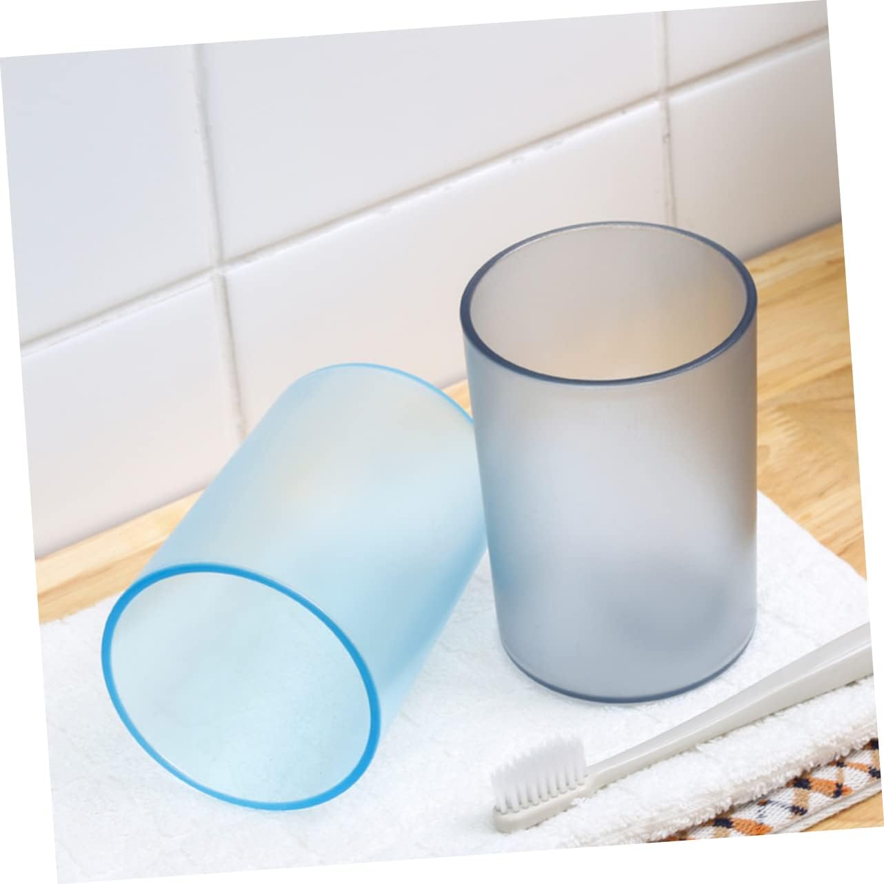 VALICLUD Transparent Toothbrush Cup Multifunctional 1
