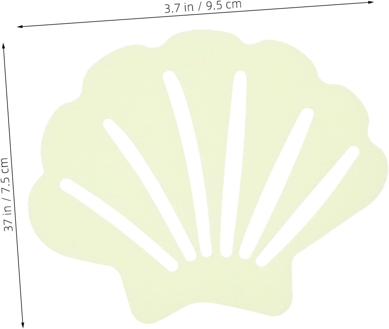 MAGICLULU 30Pcs Shell Shape Non-Slip Shower Stickers
