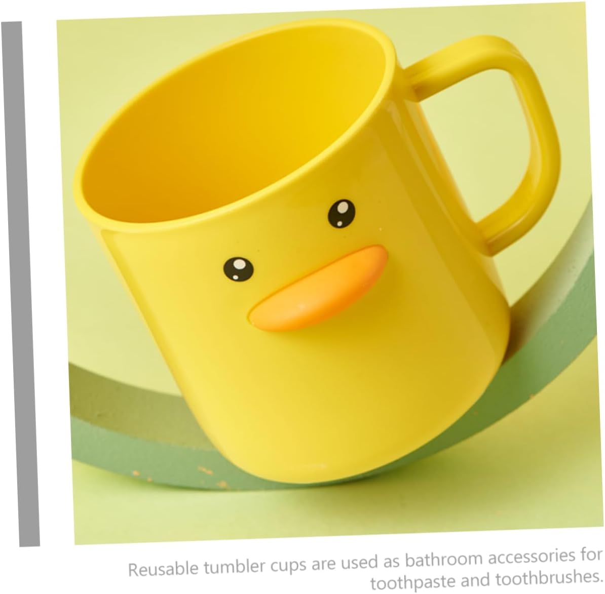 HOLIDYOYO 2pcs Cartoon Toothbrush Cups with Handle for Boys and Girls
