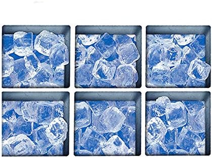 AILEGOU 3D Non-Slip Bathtub Stickers with Ice Design