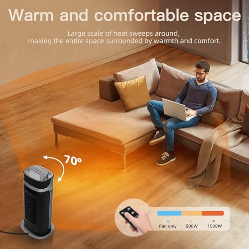 RELF 1500W PTC Ceramic Space Heater with Humidifier