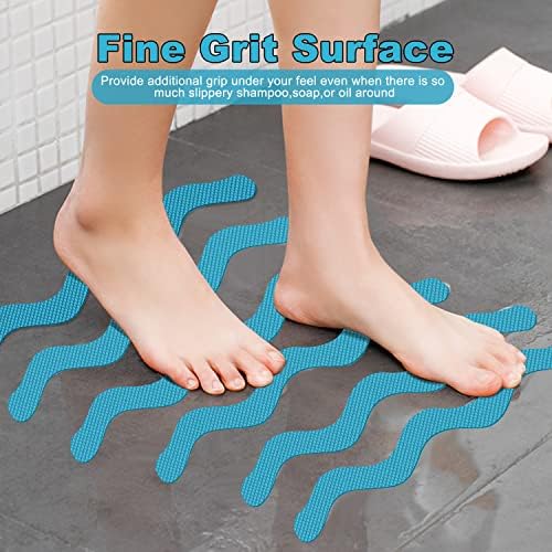 Ding Xi Bathroom Tub Anti-Slip Stickers 24 Pack Blue