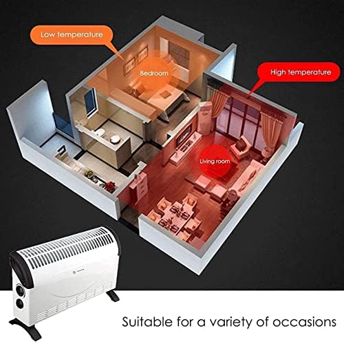 EXCEI Electric Heater Home Waterproof Wall Mounted Silent Muted Mute