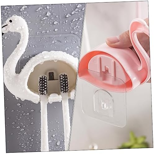 Veemoon Wall-Mounted Toothbrush Holder with Adhesive Base 1