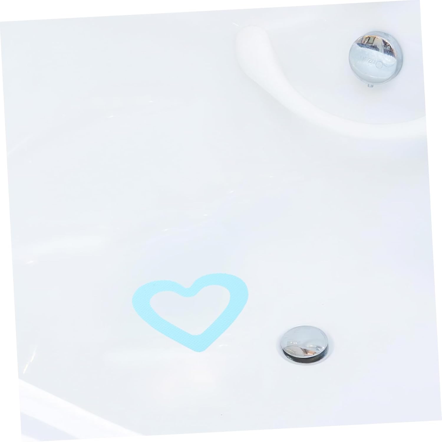 PRETYZOOM 20pcs Heart Non-Slip Bathtub Stickers
