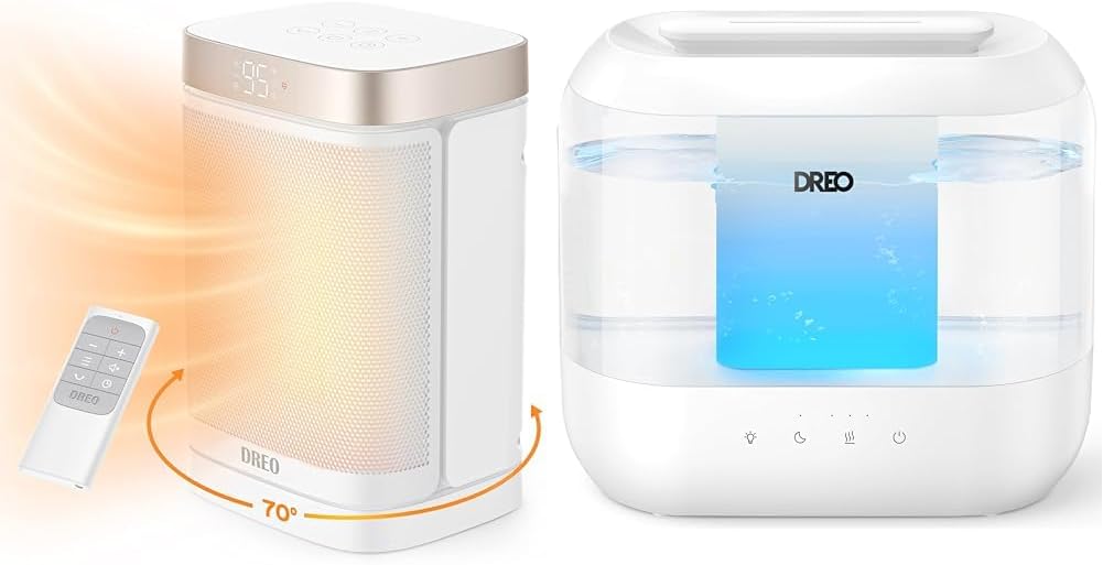 Dreo Atom One Space Heater with Remote and Humidifier