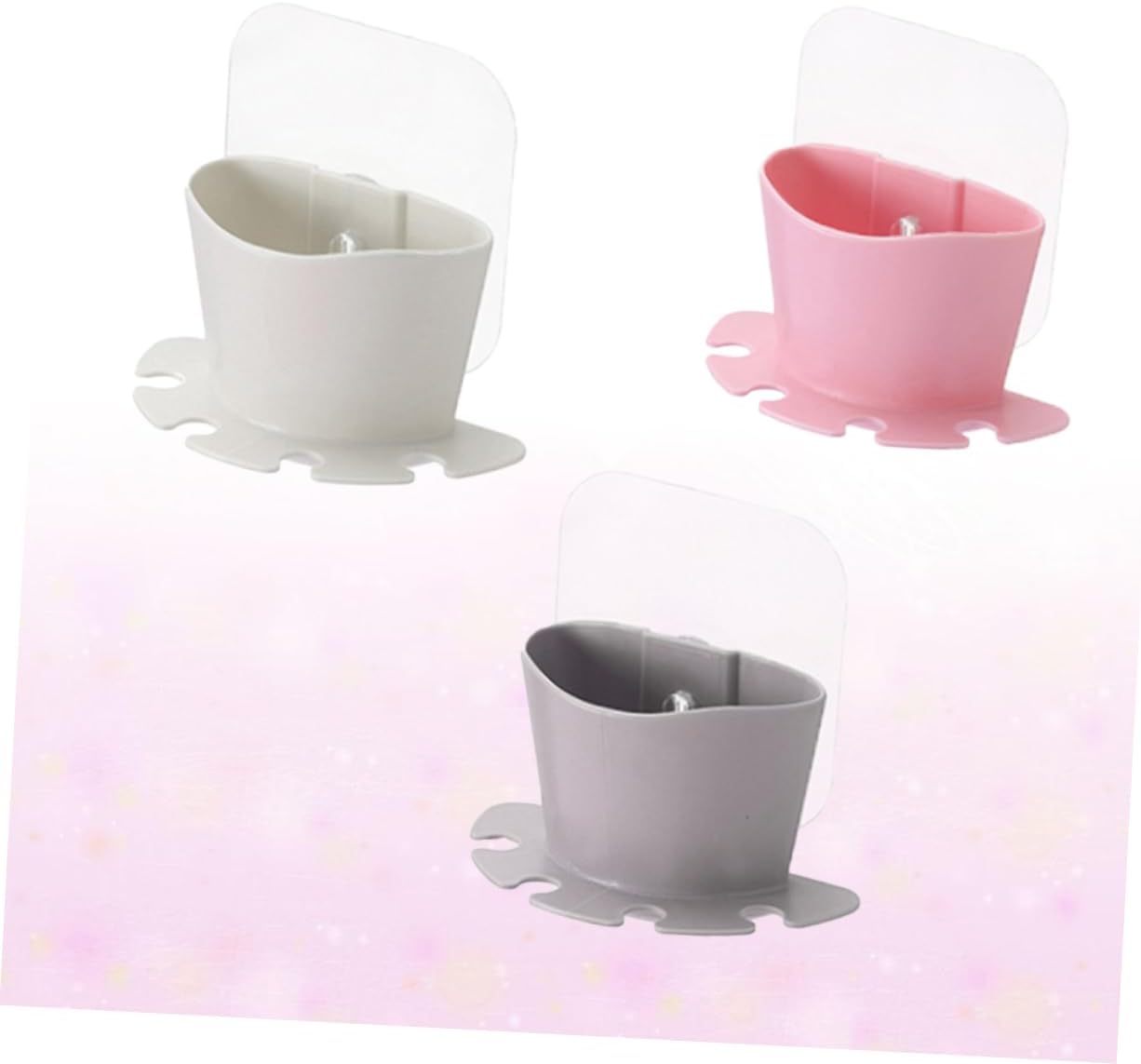 TOPPERFUN Suction Toothbrush Holder Set