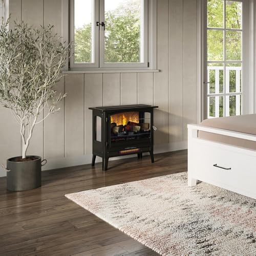 Country Living Infrared Electric Fireplace Stove in Bronze