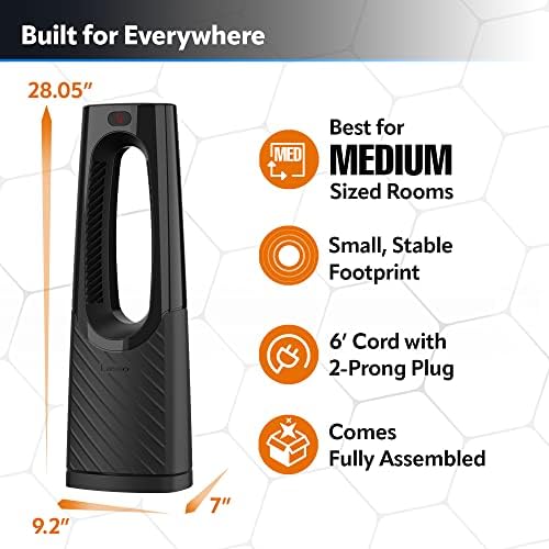 Lasko Bladeless Ceramic Tower Heater with Remote Control
