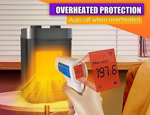 Brivennor 1200W Electric Oscillating Heater with Safety Features