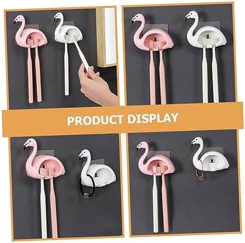 HAKIDZEL 2Pcs Wall Mounted Toothbrush Holder