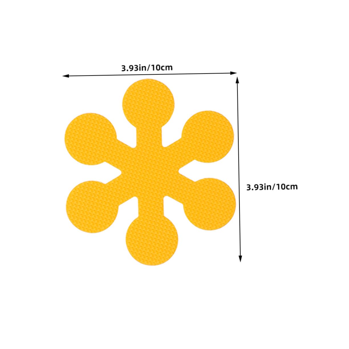 Toyvian 12pcs Snowflake and Flower Non-Slip Bathtub Stickers
