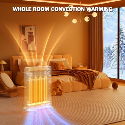 Eueiriup 800W Electric Wall Heater Portable Convection