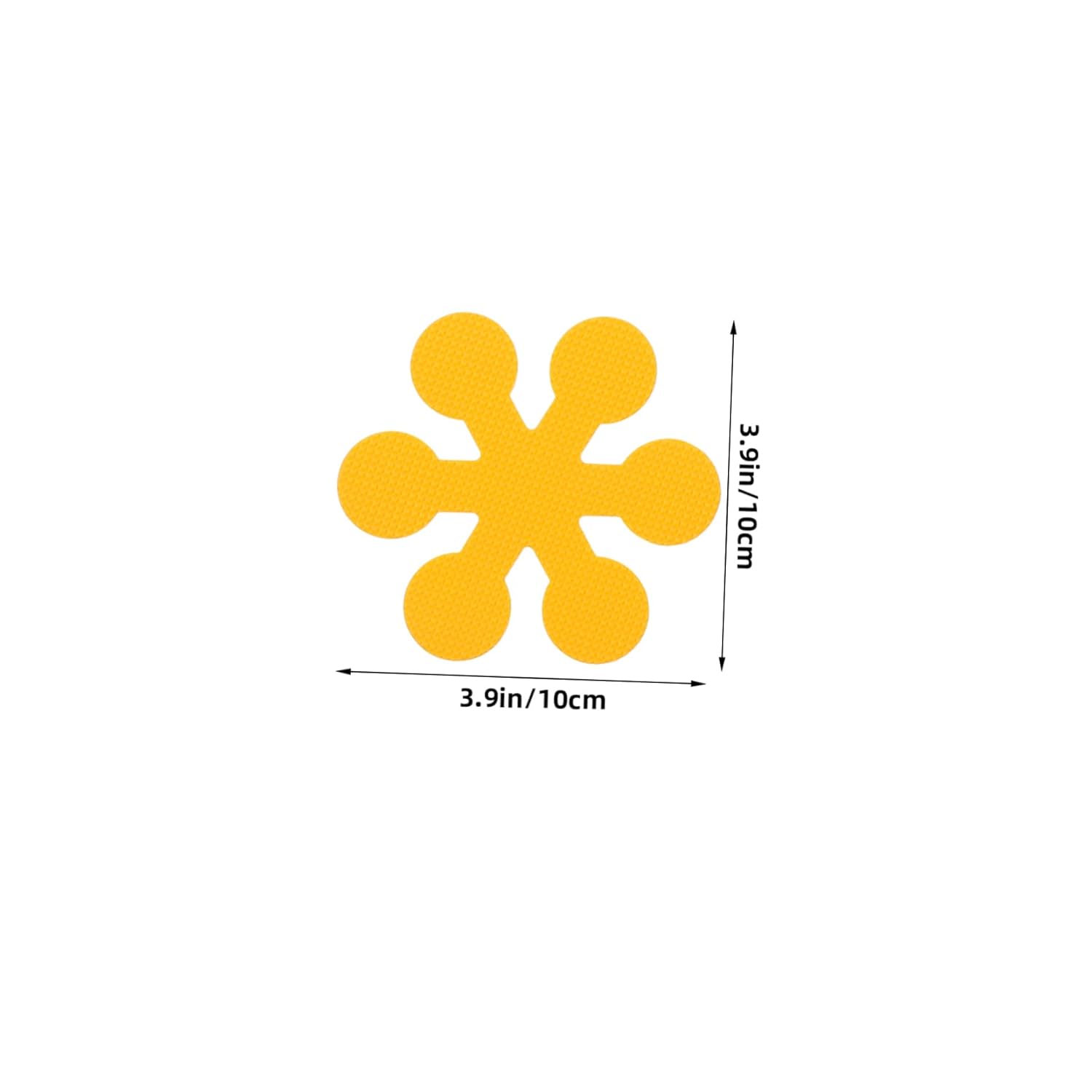 SECFOU Non-Slip Bathtub Stickers 6 Pack Snowflake Design