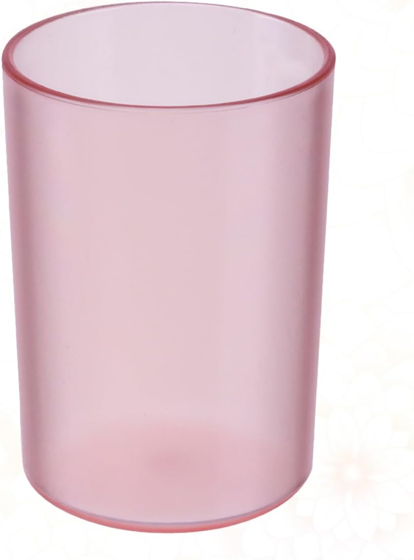 OUNONA Transparent Toothbrush Cup with Holder
