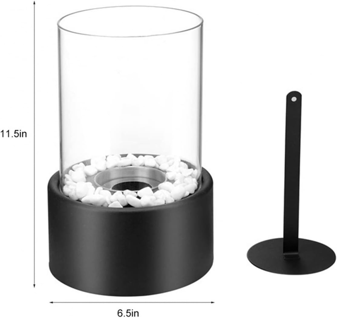BABETRUE Decorative Glass Space Heater with Bioethanol Flame