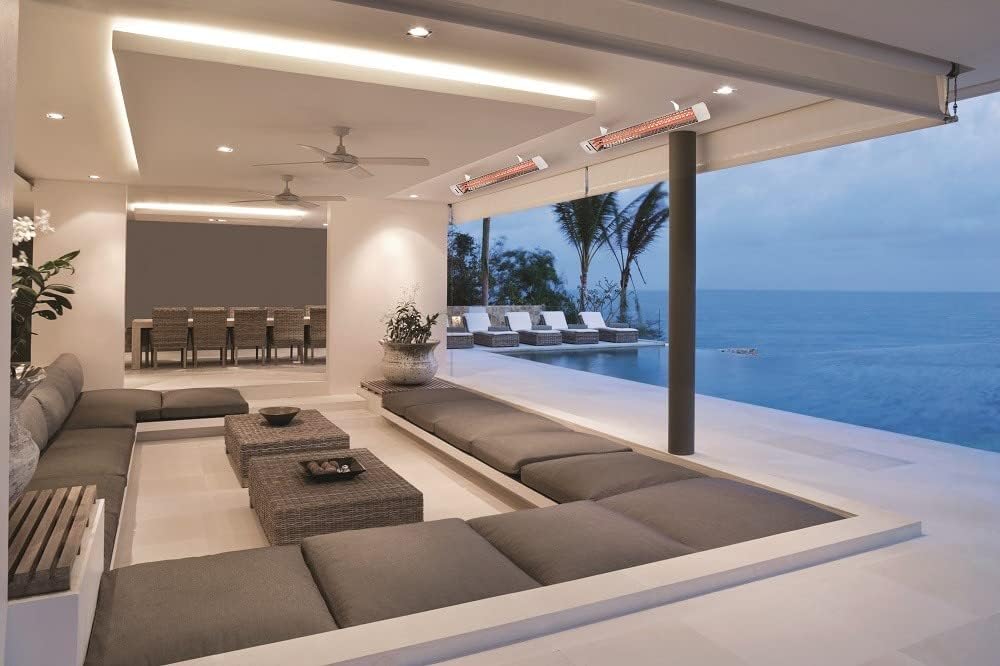 6000 Watt Electric Infrared Heater with Chevron Design