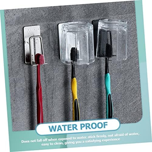 BEBEMOKO 2Pc Wall-Mounted Toothbrush Holder Set