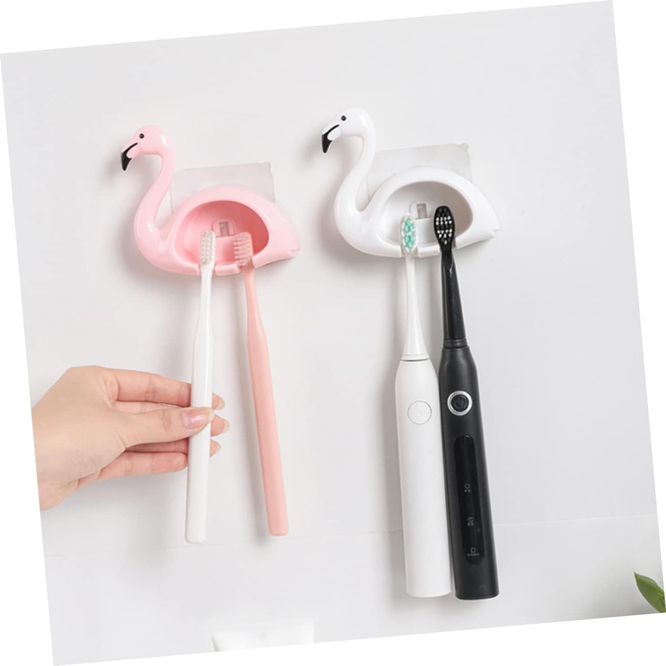 Stylish Wall Mounted Toothbrush Holder for Bathroom