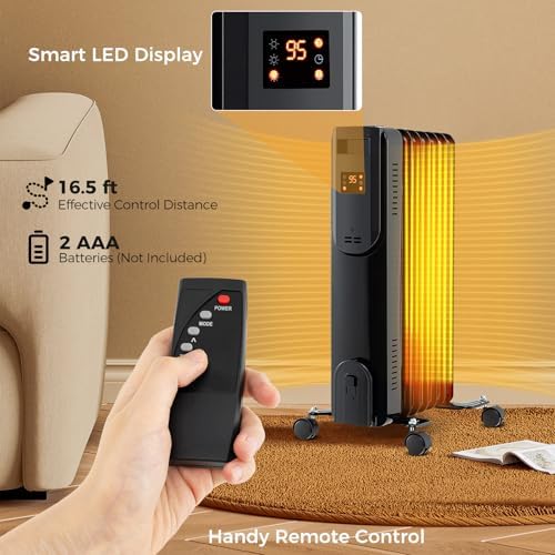 Tangkula Oil Filled Radiator Heater with Remote